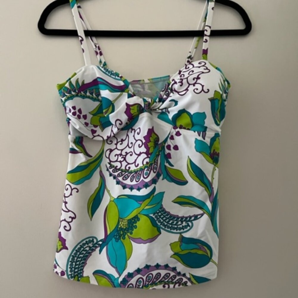 Floral Print Tankini Top